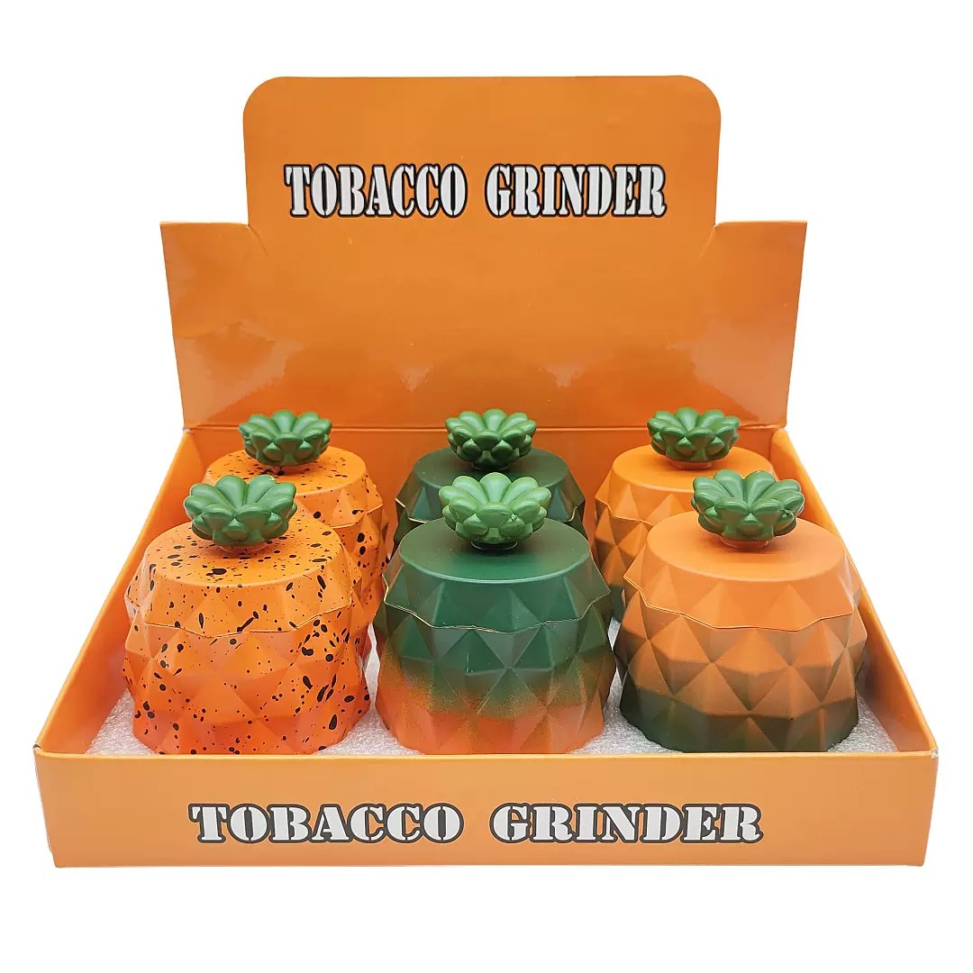 4 Piece Pineapple Aluminum Alloy Herb Grinder with Kief Catcher